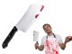 Bloody Plastic Cleaver for Halloween Costume