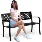 Garden Bench with Backrest Sofotel Clover 125x77x49 cm