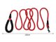 Heavy Duty Reflective Rope Dog Leash with Padded Handle, Red