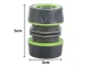 DIVODV 1/2\" Garden Hose Connector, Green/Black