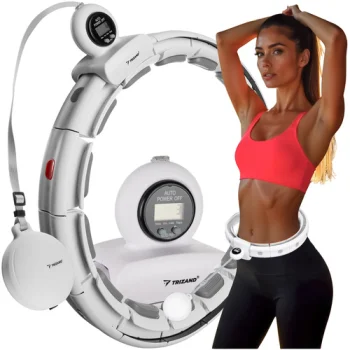 TRIZAND 00025254 Smart Hula Hoop with Counter and Weight White