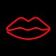 Lips LED Neon Sign Forever Light FLNE08 USB Wall Decor, Red