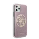 Guess 4G Circle Glitter Case for iPhone 11 Pro Pink