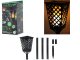 Dārza solārā lampa Lāpa ar krēslas sensoru, 107 cm