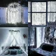 LED Curtain Lights Telcon 100 LEDs 3m x 1m for Bedroom and Party Decor, Cool White