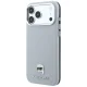 Karl Lagerfeld Grained Karl Head Metal MagSafe Case for iPhone 18 Pro / 17 Pro - Gray