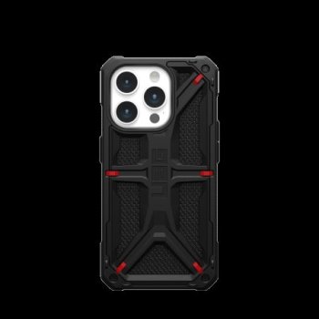 Apple iPhone 15 Pro 6.1'' UAG Monarch Hard Case Cover, Black Kevlar