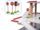 Children Play Wooden Multi-storey Parking Garage with Elevator, Gas Station and Cars