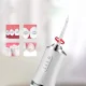 Cordless dental water flosser white