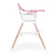 ECOTOYS 2-in-1 Baby High Chair and Booster Seat, Pink