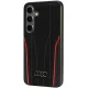 Audi Genuine Leather MagSafe Case for Samsung Galaxy S24, Black/Red