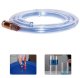 Self Priming Siphon Hose for Fuel and Liquid Transfer 200 cm, transparent