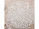 Round Openwork Table Placemat, Silver, 41 cm