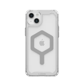 Apple iPhone 15 Plus 6.7'' UAG Plyo MagSafe Hard Case Cover, Transparent and Silver