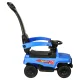 Step Car with Push Parent Handle Kids Ride On Toy Vehicle with Sound and Light, Blue