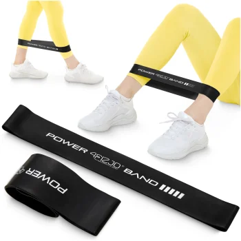4Fizjo Mini Power Band Resistance Band, 1.2 mm, 15-20 kg, Black
