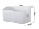 Wall-Mounted Hair Dryer Holder with Organizer Shelf, Light Grey