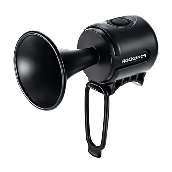 Rockbros 34210002001 Electronic Bicycle Bell, Black