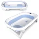 Nukido Nk-279 Foldable Baby Bathtub with Thermometer and Insert White/Blue