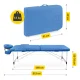 Foldable Aluminium Massage Table 4FIZJO 60 cm, Blue