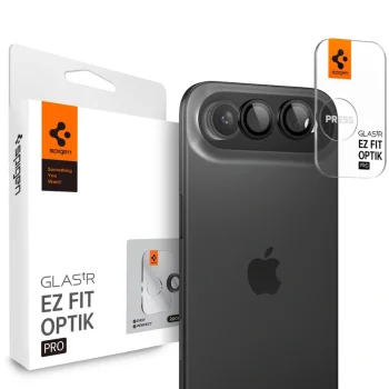 Spigen Optik Pro Glas.Tr "EZ Fit" Camera Protector for iPhone 17 Air 2-Pack, Black