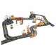 Ikonka KX2863_1 Magnetic Car Track with 2 Light-up Cars, 310 Pieces