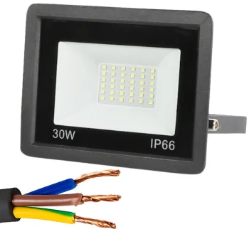 LED Floodlight 30W 6000K IP66, Black