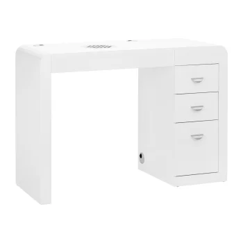 Activeshop 312 Manicure Desk with Dust Collector, White