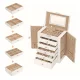 Jewelry Organizer Stand Tall for Necklaces and Earrings, White