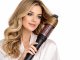 2-in-1 Hot Air Hair Dryer Brush and Straightener 80W, Black