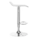 4Rico QS-B08 Bar Stool in Eco-Leather, White