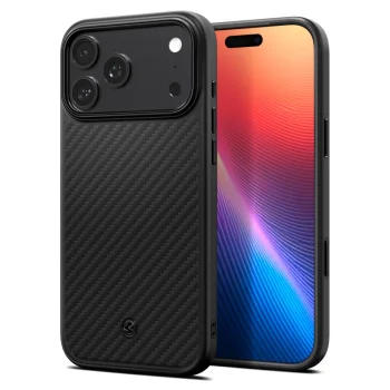 Spigen iPhone 17 Pro Case Enzo Aramid T Mag Magsafe, Black