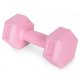 ModernHome Hex Dumbbell Set 2×1 kg Fitness Weights, pink