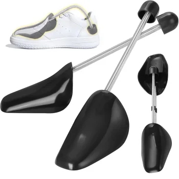 Spring Shoe Trees Anti-Crease Shoe Shapers Size 37-42, 2 Pcs, Black