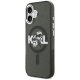 Karl Lagerfeld IML Glitter Karl & Choupette Sketch Logo MagSafe iPhone 17 aizsargvāciņš – melns | Phone Case Cover
