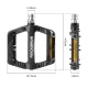 Rockbros BP2501 Bicycle Pedals - Black