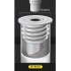Silicone Magnetic Siphon and Seal 40-45mm, Grey