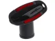 Universal Vacuum Cleaner Nozzle with Velour Strips, 32/35 mm, Black