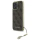 Guess GUHCP16LGF4GBR iPhone 16 Pro 6.3" brown/brown hardcase 4G Charms Collection