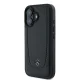 Mercedes iPhone 16 Case Leather Urban, Black