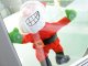 Dancing and Singing Santa Claus, Window Decoration with Suction Cups, 30 cm