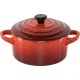 Le Creuset stoneware mini cocottes, set of 4, 0.25 l, cherry red