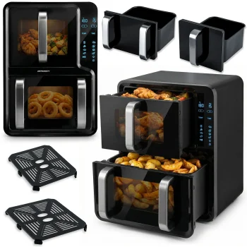 Dual Chamber Vertical Air Fryer 12L Berdsen 2800W BD-664