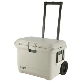 Coleman Pro 55QT Cooler Box with Wheels, 52L, White