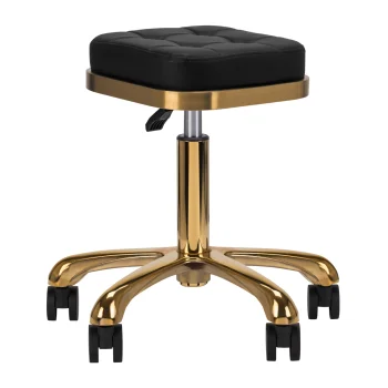 Cosmetic Stool M-1645 Black and Gold