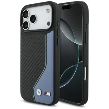 BMW iPhone 17 Pro Max Case M Carbon Logo MagSafe, Blue