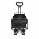 Wozinsky WZP-100 beach, tourist, garden trolley, durable, wide wheels, with safety net up to 100 kg - black