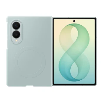 Samsung Silicone Magnet Case for Galaxy Z Fold 8 with 2 Films - Green
