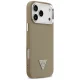 Guess Grained Triangle Logo MagSafe Phone Case Cover iPhone 17 Pro Max - brown