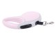 Automatic dog leash 5m, strong up to 15kg, with lock, pink